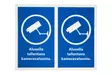 Ikkunatarra kameravalvonta 3 arkkia - Opaste- ja varoituskyltit - 6410412974730 - 2