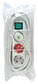 Jatkopistorasia Eco-Line 3-Paikkaa 3.00 m Valkoinen - Suojakosketin TYPE F - Jatkojohdot - 4007123101290 - 0