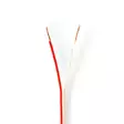 Kaiutinkaapeli | 2 x 0.75 mm² | Kupari | 100 m | Pyöreä | PVC | Läpikuultava | Kela - Audiokaapelit - 5412810311910 - 1