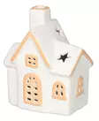 Keramiikka talo led valoilla 11 cm - Valokoristeet ja valohahmot - 6410416309040 - 1