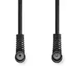 Koaksiaalikaapeli | IEC (Coax) Uros | IEC (Coax) Naaras | Niklattu | 120 dB | 75 Ohm | Nelinkertainen suojaus | 1.50 m | Pyöreä | PVC | Musta | Label - Antennikaapelit - 5412810425860 - 10
