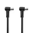 Koaksiaalikaapeli | IEC (Coax) Uros | IEC (Coax) Naaras | Niklattu | 120 dB | 75 Ohm | Nelinkertainen suojaus | 1.50 m | Pyöreä | PVC | Musta | Label - Antennikaapelit - 5412810425860 - 1