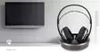 Langattomat TV-kuulokkeet | RF, frequency 868 Mhz | Over-Ear-kuulokkeet | Akun 1 käyttöaika vakiokäyttö: 660 min | 100 m | Digitaalinen Audio | Hopea / Musta - Sankakuulokkeet - 5412810266470 - 90