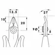 Leikkauspihdit 128 mm Tarkkuus - Käsityökalut - 8053369530970 - 80
