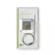 Lihalämpömittari | Ajastin / Hälytys / Lämpötila-asetukset | Värillinen LCD näyttö | 0 - 250 °C | Hopea / Valkoinen - Päivittäiskeittiötarvikkeet - 5412810311880 - 66