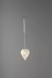 Marit lasisydän 11,5 cm mattavalk+kimalle b/o timer - Koristevalot - 6435200233530 - 1