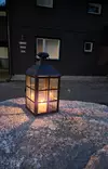 Metallilyhty 34 cm - Kynttilät ja lyhdyt - 6438168091150 - 5
