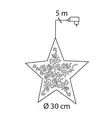 Metallit=C3=A4hti Liana 30 cm Airam - Koristevalot - 6435200210180 - 5