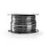 Mikrofonikaapeli | 2 x 0.25 mm² | Kupari | 100 m | Pyöreä | PVC | Musta | Kela - Audiokaapelit - 5412810312160 - 2