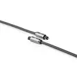 Optinen Audiokaapeli | TosLink uros | TosLink uros | 3.00 m | Pyöreä | Puuvilla | Gun Metal Harmaa | Laatikko kannella ja ikkunalla - Audiokaapelit - 5412810318810 - 40