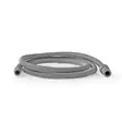 Poistoletku | 8 mm | 10 mm | 1.50 m | Sovellus: Kondensoiva kuivausrumpu | Kumi / Muovi | Harmaa - Varaosat - 5412810301140 - 1