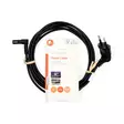 Sähköjohto | Euro Uros | IEC-320-C7 | Kulma, 90 ° | Kulma, 90 ° | Niklattu | 2.00 m | Litteä | PVC | Musta | Label - Virtakaapelit ja liittimet - 5412810427550 - 66