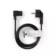 Sähköjohto | Suko Uros | IEC-320-C13 | Kulma, 90 ° | Kulma, 90 ° | Niklattu | 3.00 m | Pyöreä | PVC | Musta | Panta - Virtakaapelit ja liittimet - 5412810325290 - 66