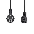 Sähköjohto | Suko Uros | IEC-320-C13 | Kulma, 90 ° | Kulma, 90 ° | Niklattu | 3.00 m | Pyöreä | PVC | Musta | Panta - Virtakaapelit ja liittimet - 5412810325290 - 10