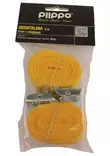 Sidontaliina Piippo keltainen 200cm 2kpl pakkaus - Köydet ja narut - 6408586562020 - 3