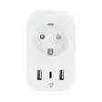 SmartLife Älypistorasia | Wi-Fi | IP21 | Virtamittari | 3680 W | Type F (CEE 7/7) / 1x USB-C / 2x USB | 0 - 55 °C | Android / IOS | Valkoinen | 1 kpl - Älypistorasiat - 5412810448340 - 10
