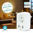 SmartLife Älypistorasia | Wi-Fi | IP21 | Virtamittari | 3680 W | Type F (CEE 7/7) / 1x USB-C / 2x USB | 0 - 55 °C | Android / IOS | Valkoinen | 1 kpl - Älypistorasiat - 5412810448340 - 51