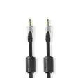 Stereoäänikaapeli | 3.5 mm uros | 3.5 mm uros | Kullattu | 5.00 m | Pyöreä | Antrasiitti | Simpukkalaatikko - Audiokaapelit - 5412810313990 - 1