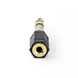 Stereoäänisovitin | 6.35 mm uros | 3.5 mm naaras | Kullattu | Suora | ABS-Muovi | Musta | 10 kpl | Kirjekuori - Audioadapterit - 5412810298730 - 15