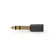 Stereoäänisovitin | 6.35 mm uros | 3.5 mm naaras | Kullattu | Suora | ABS-Muovi | Musta | 10 kpl | Kirjekuori - Audioadapterit - 5412810298730 - 1