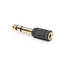 Stereoäänisovitin | 6.35 mm uros | 3.5 mm naaras | Kullattu | Suora | ABS-Muovi | Musta | 10 kpl | Kirjekuori - Audioadapterit - 5412810298730 - 3