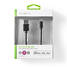 Lightning Kaapeli | USB 2.0 | Apple Lightning 8-Pin | USB-A Uros | 480 Mbps | Niklattu | 1.00 m | Pyöreä | PVC | Musta | Laatikko - Lightning-kaapelit - 5412810303830 - 3