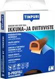 Tiiviste Timpuri D 6 m ruskea - Ikkuna- ja ovitiivisteet - 6418091706260 - 1