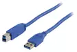 USB 3.0 Kaapeli USB A Uros - USB-B Male 2.00 m Sininen - USB-kaapelit - VLCB61100L20 - 3