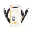 USB kaapeli | USB 2.0 | USB-A Uros | USB-B Uros | 10 W | 480 Mbps | Niklattu | 1.00 m | Pyöreä | PVC | Musta | Label - Tietokone ja verkko - 5412810421480 - 66