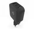 Seinälaturi | 100 W | GaN | PD3.0 | 2.5 / 3.0 / 5.0 A | Lähtöliitäntöjen määrä: 3 | USB-A / 2x USB-C | Automaattinen Jännitteen Valinta | Musta - Verkkolaturit - 5412810470150 - 41