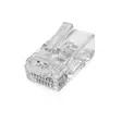 RJ45-liitin | RJ45 Pass Through | Kiinteä/juosteinen UTP CAT6 | Suora | Kullattu | 10 kpl | Polycarbonate | Läpikuultava | Laatikko - Tietokone ja verkko - 5412810478880 - 40