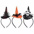 Halloween hiuspanta mini-noitahattu - Puettavat juhlatarvikkeet - 6410416405650 - 1