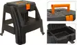 Porrasjakkara säilytyslokerolla 120 kg musta-oranssi - Työkalupakit ja -laukut - 8711295509230 - 1