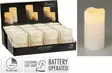 Led kynttilä ajastimella 70x130mm valkoinen flicker liekkiefekti paristokäyttöinen sisustusvalo - Led-kynttilät ja lyhdyt - 8718158308580 - 1