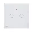 Älykäs kosketuskytkin PNI SafeHome PT202L WiFi, 10A, ohjaus PNI Smart- tai Tuya-sovelluksen kautta, yhteensopiva Alexan ja Google Assistantin kanssa - Live Wire, ilman nollaa - Kytkimet - 5949066523090 - 3