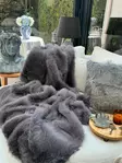 Anthracite Polyesteri Sohvasuoja 200x70 cm - Konepestävä, Liukumaton Alapuoli, Tyylikäs ja Kestävä Suoja - Päiväpeitteet ja torkkupeitot - 8684283850280 - 1