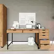 Atlantic Pine -työpöytä, 160x77,4x55 cm, 100% melamiinipinnoitettu lastulevy, 18 mm, 3 pakettia, kestävä ja tyylikäs - - 19-19-8684283109920 - 5