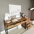 Atlantic Pine -työpöytä, 160x77,4x55 cm, 100% melamiinipinnoitettu lastulevy, 18 mm, 3 pakettia, kestävä ja tyylikäs - - 19-19-8684283109920 - 7