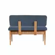 Atlantic Pine Dark Blue Penkki - 100% Melamiinipinnoitettu Lastulevy, 100% Pellava, Sarvijalka, 110x85x40 cm, Säilytystila - - 19-19-8681875791020 - 6