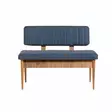 Atlantic Pine Dark Blue Penkki - 100% Melamiinipinnoitettu Lastulevy, 100% Pellava, Sarvijalka, 110x85x40 cm, Säilytystila - - 19-19-8681875791020 - 1