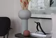 Harmaa Keraaminen Maljakko - 100% Keraaminen, 13x27x13 cm, Tyylikäs Sisustuselementti Kodin Koristeluun - Kukka-amppelit ja maljakot - 8684282980100 - 2