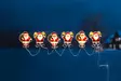 Ikkunatarra Joulupukit 6kpl led - Valokoristeet ja valohahmot - 6410416497280 - 5