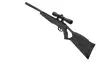 Ilmakivääri kiikaritähtäimellä Crosman F4 Black 4.5 mm - Ilmakiväärit - 028478152830 - 2