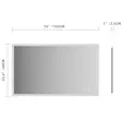 Innosanit 60x100 cm kylpyhuoneen LED-valopeili huurteenestolla - Kylpyhuonekalusteet - 6438014428000 - 5