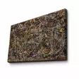 Jackson Pollock No. 5 - Monivärinen 100% Mokkanahkainen Taulu 45x70 cm, 100% Puinen Kehys 3 cm - Seinäkoriste - Taulut ja kehykset - 8681875399240 - 1