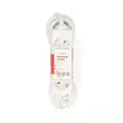 Jatkojohto | Maadoitettu virtaliitin / Tyyppi F (CEE 7/7) | 3-suuntainen | 3.00 m | 3680 W | 16 A | Maadoituksen tyyppi: Sivukontaktit | 230 V AC 50/60 Hz | Pistokannan kulma: 45 ° | H05VV-F 3G1.5mm² | Valkoinen - Jatkojohdot - 5412810465880 - 66