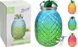 Juoma-annostelija lasi 4.5l, metalli/silikonikansi - Kotitaloustavarat - 8719987403590 - 1