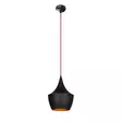 Kattokruunu, musta punainen, 23 cm, 130 cm, kestävä, säädettävä, tyylikäs - Katto- ja seinävalaisimet - 8681875459210 - 3