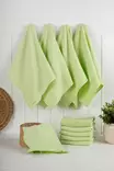 Keittiöpyyhesetti 10 kpl, Pistachio, 90% Puuvilla, 270 gr/m², 43x76 cm, Konepestävä, Silitysmahdollisuus - Keittiötekstiilit - 8684283207480 - 1
