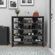 Kenkäkaappi Anthracite 100% Melamiinipinnoitettu Lastulevy 18 mm 72x75,6x31,4 cm Tyylikäs ja Kestävä Säilytysratkaisu - Kenkäkaapit - 8683743974610 - 4